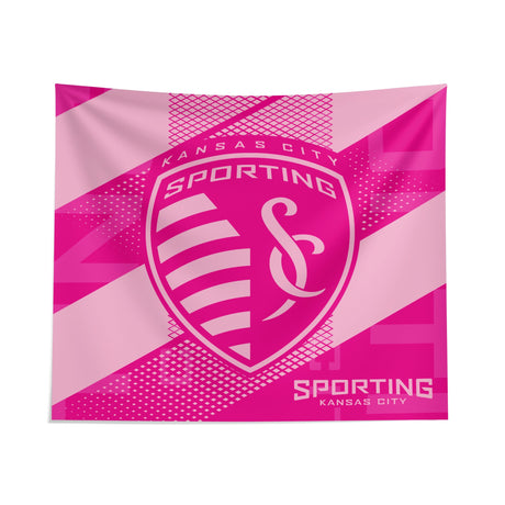 Pixsona Sporting Kansas City Pink Motion Tapestry