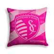 Pixsona Sporting Kansas City Pink Motion Throw Pillow