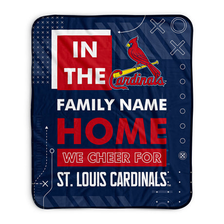 Pixsona St. Louis Cardinals Cheer Pixel Fleece Blanket | Personalized | Custom