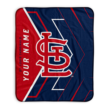 Pixsona St. Louis Cardinals Glow Pixel Fleece Blanket | Personalized | Custom