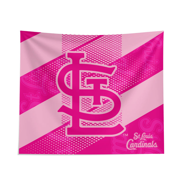 Pixsona St. Louis Cardinals Pink Motion Tapestry