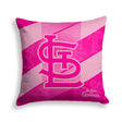 Pixsona St. Louis Cardinals Pink Motion Throw Pillow