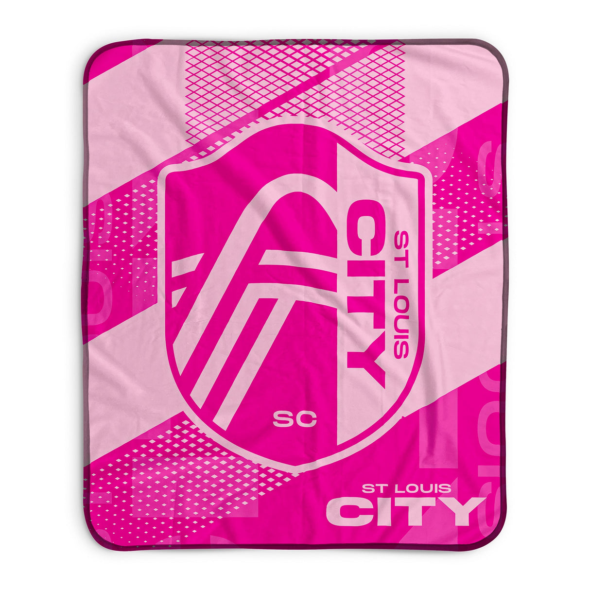 Pixsona St. Louis City SC Pink Motion Pixel Fleece Blanket