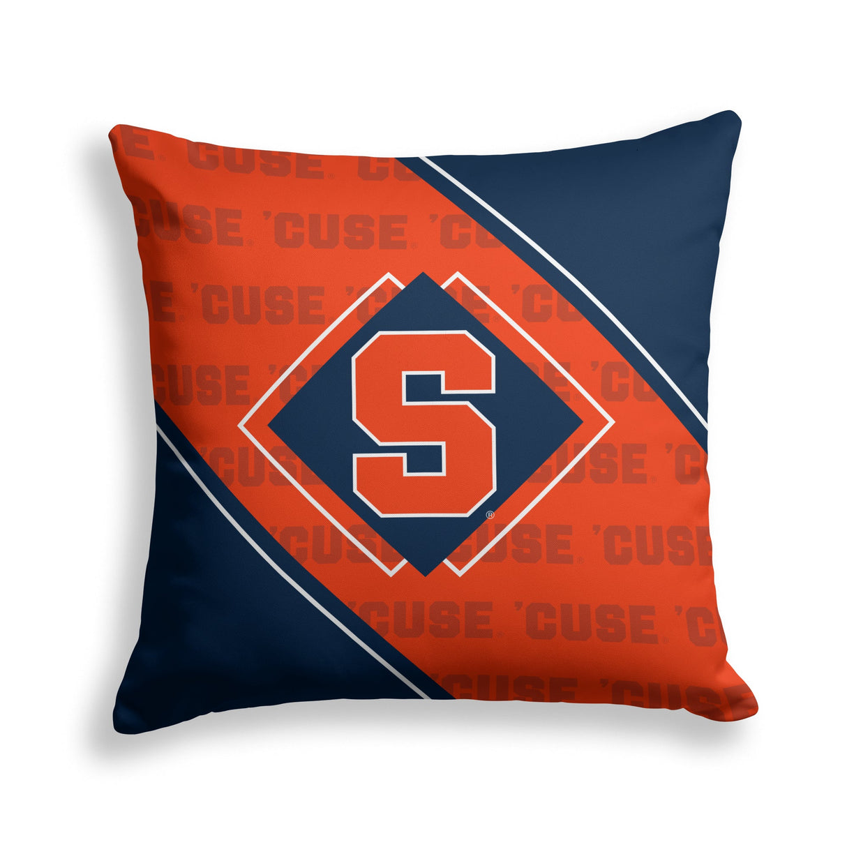 Pixsona Syracuse Orange Boxed Throw Pillow