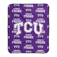 Pixsona TCU Horned Frogs Repeat Pixel Fleece Blanket