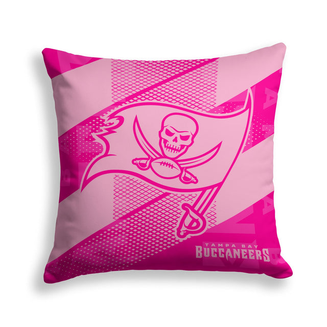 Pixsona Tampa Bay Buccaneers Pink Motion Throw Pillow