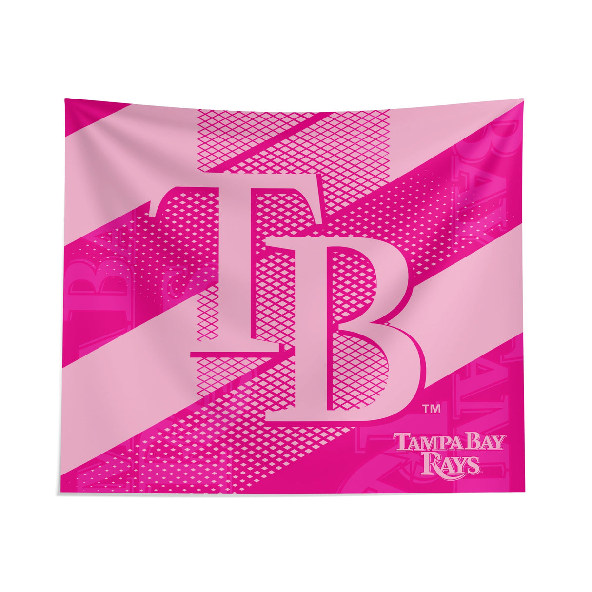 Pixsona Tampa Bay Rays Pink Motion Tapestry