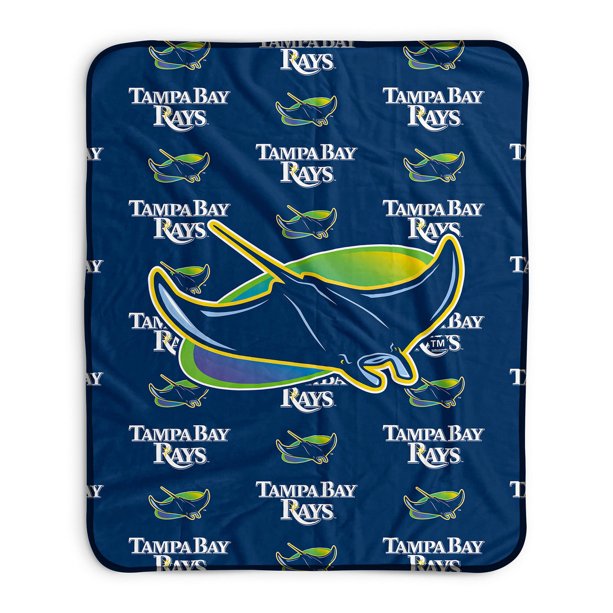 Pixsona Tampa Bay Rays Repeat Pixel Fleece Blanket