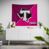 Pixsona Tarleton State Texans Pink Implosion Tapestry | Personalized | Custom