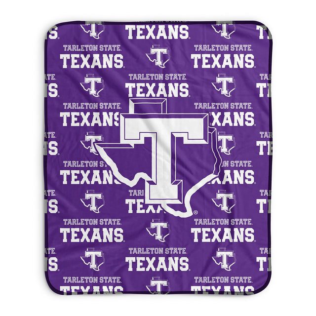 Pixsona Tarleton State Texans Repeat Pixel Fleece Blanket