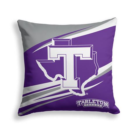 Pixsona Tarleton State Texans Velocity Throw Pillow