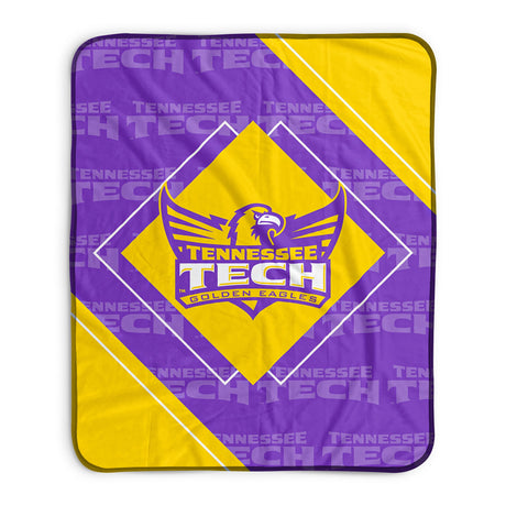Pixsona Tennessee Tech Golden Eagles Boxed Pixel Fleece Blanket
