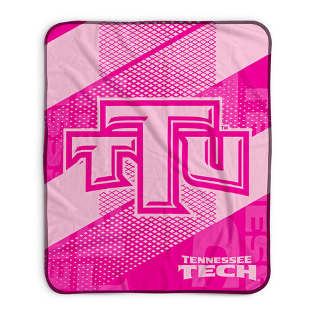 Pixsona Tennessee Tech Golden Eagles Pink Motion Pixel Fleece Blanket