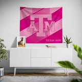 Pixsona Texas A&M Aggies Pink Motion Tapestry