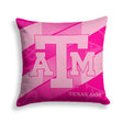 Pixsona Texas A&M Aggies Pink Motion Throw Pillow