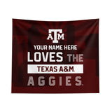 Pixsona Texas A&M Aggies Skyline Tapestry | Personalized | Custom