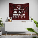 Pixsona Texas A&M Aggies Skyline Tapestry | Personalized | Custom