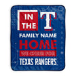 Pixsona Texas Rangers Cheer Pixel Fleece Blanket | Personalized | Custom