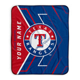 Pixsona Texas Rangers Glow Pixel Fleece Blanket | Personalized | Custom