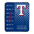 Pixsona Texas Rangers Halftone Pixel Fleece Blanket | Personalized | Custom
