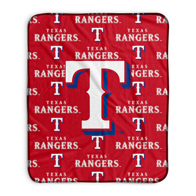 Pixsona Texas Rangers Repeat Pixel Fleece Blanket