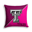 Pixsona Texas Tech Red Raiders Pink Implosion Throw Pillow | Personalized | Custom