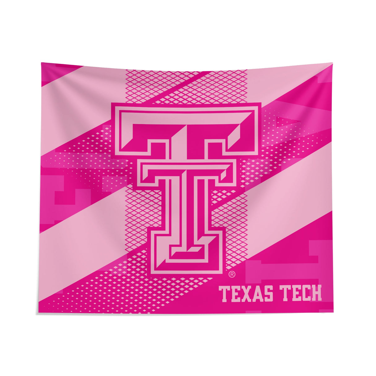 Pixsona Texas Tech Red Raiders Pink Motion Tapestry