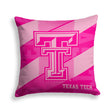 Pixsona Texas Tech Red Raiders Pink Motion Throw Pillow