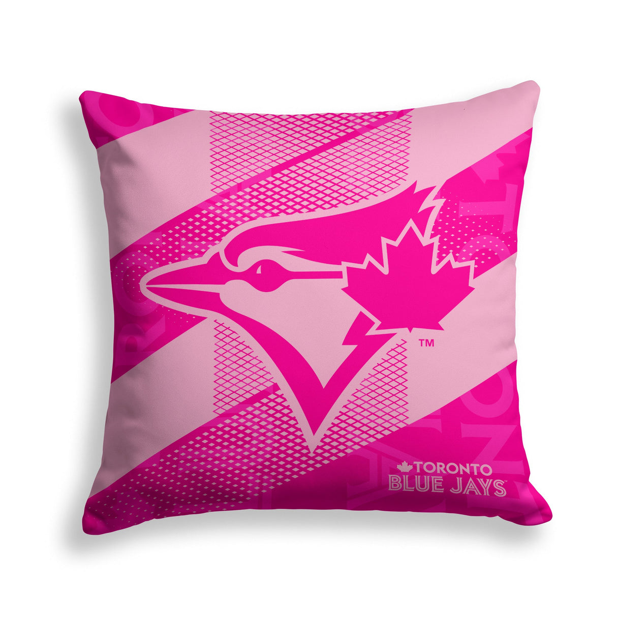 Pixsona Toronto Blue Jays Pink Motion Throw Pillow