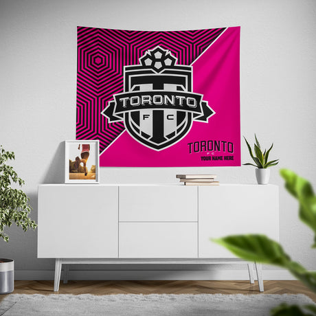 Pixsona Toronto FC Pink Implosion Tapestry | Personalized | Custom