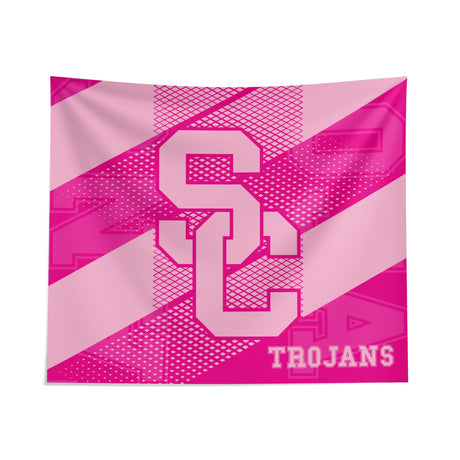 Pixsona USC Trojans Pink Motion Tapestry