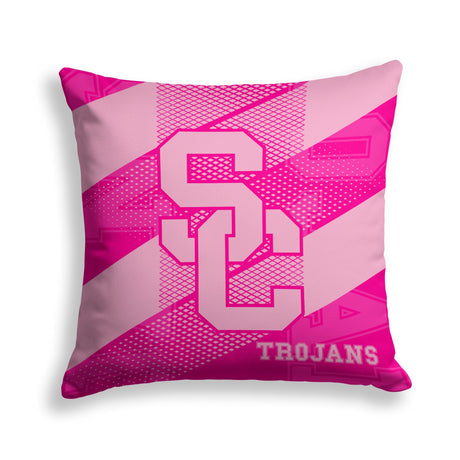 Pixsona USC Trojans Pink Motion Throw Pillow