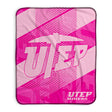 Pixsona UTEP Miners Pink Motion Pixel Fleece Blanket