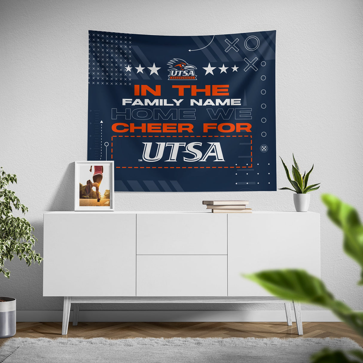 Pixsona UTSA Roadrunners Cheer Tapestry | Personalized | Custom