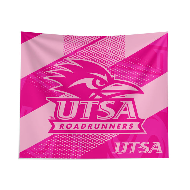 Pixsona UTSA Roadrunners Pink Motion Tapestry