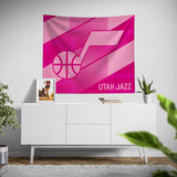 Pixsona Utah Jazz Pink Motion Tapestry