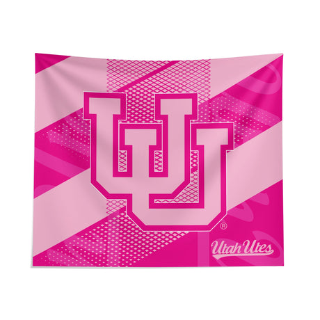 Pixsona Utah Utes Pink Motion Tapestry