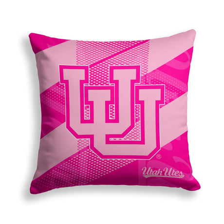 Pixsona Utah Utes Pink Motion Throw Pillow