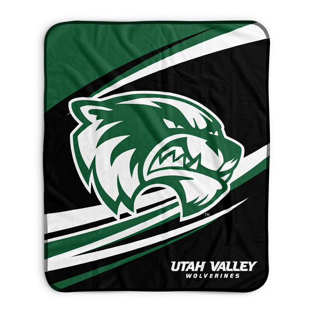 Pixsona Utah Valley Wolverines Velocity Pixel Fleece Blanket