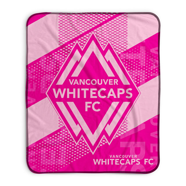 Pixsona Vancouver Whitecaps FC Pink Motion Pixel Fleece Blanket