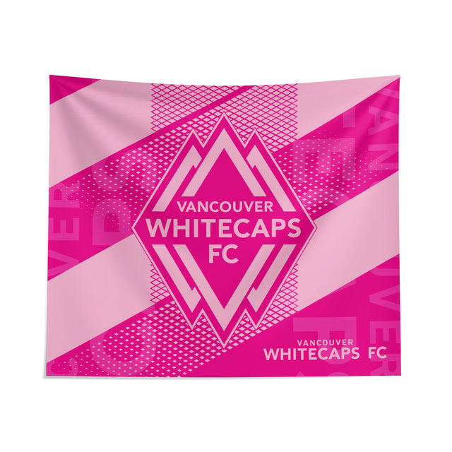 Pixsona Vancouver Whitecaps FC Pink Motion Tapestry