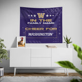 Pixsona Washington Huskies Cheer Tapestry | Personalized | Custom