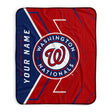 Pixsona Washington Nationals Glow Pixel Fleece Blanket | Personalized | Custom