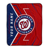 Pixsona Washington Nationals Glow Pixel Fleece Blanket | Personalized | Custom