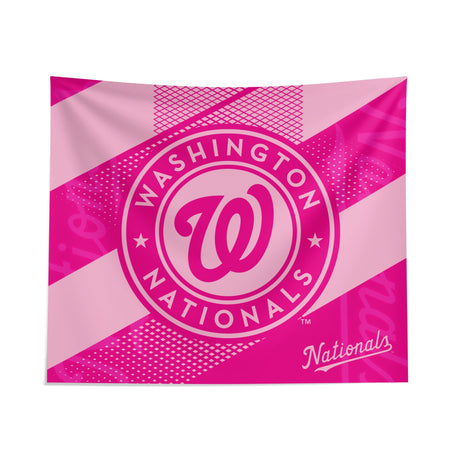 Pixsona Washington Nationals Pink Motion Tapestry