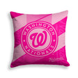 Pixsona Washington Nationals Pink Motion Throw Pillow