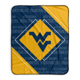 Pixsona West Virginia Mountaineers Boxed Pixel Fleece Blanket