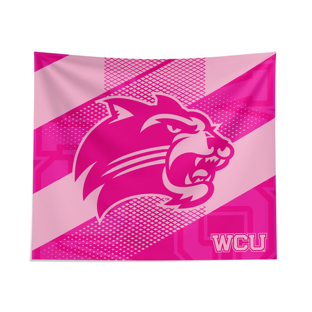 Pixsona Western Carolina Catamounts Pink Motion Tapestry