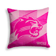 Pixsona Western Carolina Catamounts Pink Motion Throw Pillow