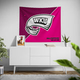 Pixsona Western Kentucky Hilltoppers Pink Implosion Tapestry | Personalized | Custom